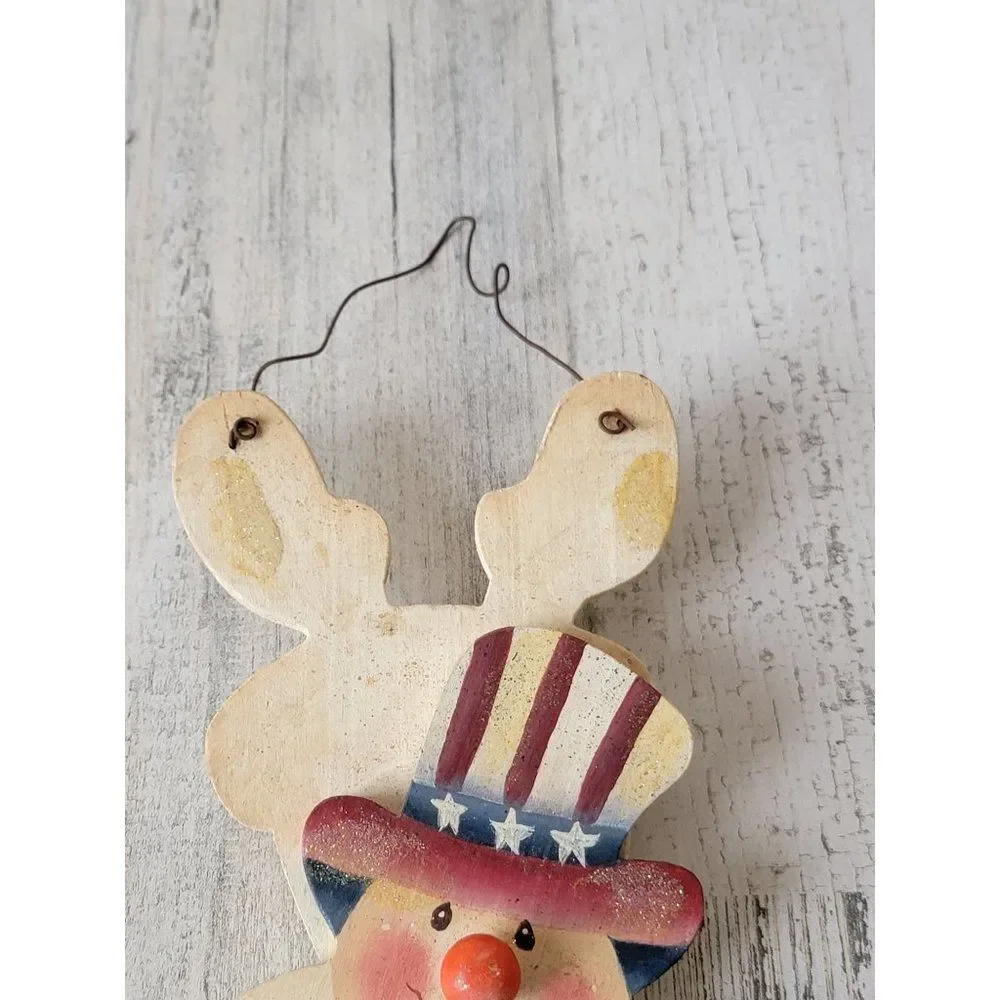 Snowman fall from Heaven wooden hanging wall‎ decor Xmas